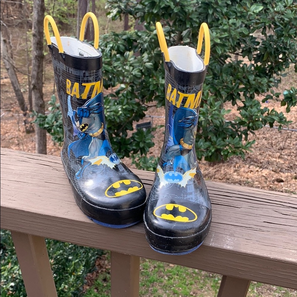 Toddler Batman rain boots